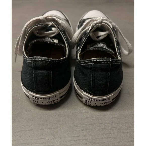 Converse All Star Low Top Sneakers Black Canvas‎ Women's Size 7 Casual Shoes - Picture 6 of 14